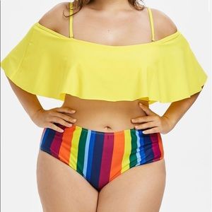 NEVER WORN swim bottoms (not the top)